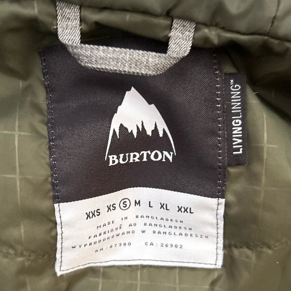 Burton “Dhaka” Men's Hooded Gray Snow Jacket, Size Small - Picture 14 of 16
